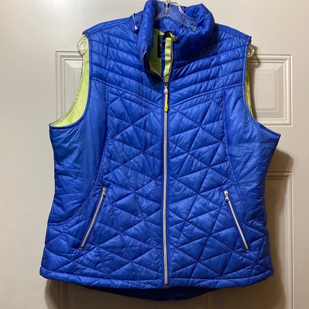 Blue Quilted Women's Vest‎ XL